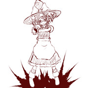 まりさのコスをしてみるにとり