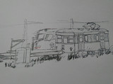 引き込み線と工事電車