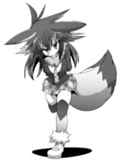 モノクロタイリクオオカミ