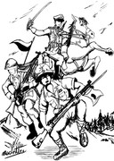 【リク絵】日波同盟かく戦えり