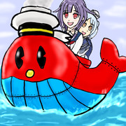 と◯丸号でクルージングする大鯨とサム