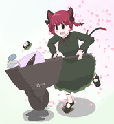 古明地家のお花見準備