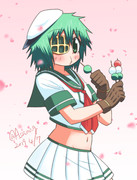 お花見木曾ちゃん