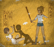 【創作壁画】襲う機械