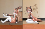 足を滑らせて着地に失敗するぶぼぶぼのフレンズ
