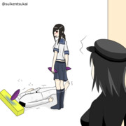 何かを目撃したあきつ丸