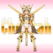 マウスとペイントでアーマーチーターさん