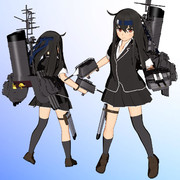 【MMDモデル更新】ＳＳＲ式 艤装つき初霜改二ver1.20