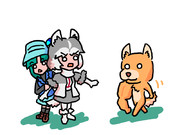 例の犬。