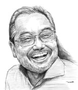 追悼似顔絵：小出義雄さん