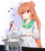 蕎麦茹でセンリョウちゃん
