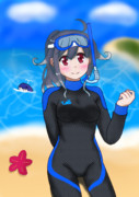 ウェットスーツ ニコニコ静画 イラスト