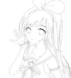キズナアイ線画