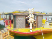 屋形船で働くマーゲイさん