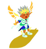 ブレードに乗るプリズムスタァのイラスト