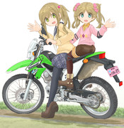 犬山姉妹とKLX