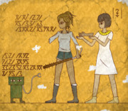 【創作壁画】帰宅（誤）