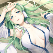 寝そべり ニコニコ静画 イラスト