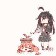 うーちゃんのアホ毛に水をあげると育つとかどうとか