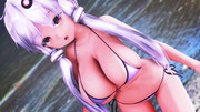 【MMD】　波打ち際にて…　【結月ゆかり】