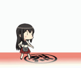 改ニにむけて烈風の練習をする赤城さん