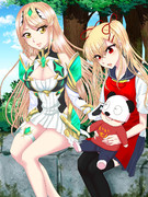 マツブレ２応援絵ー金髪娘ー