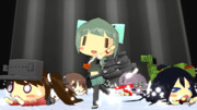 艦これonICEで特技を披露した夕張と、別に上手くはない仲間達※ただし摩擦は無いものとする