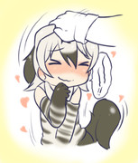 なでなでアードウルフちゃん。