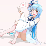 体育座り ニコニコ静画 イラスト