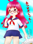 久しぶりに晴れたのでシロを散歩に連れて行くりょくちゃん