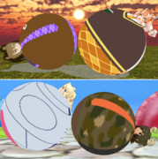 ラテックスボール転がし競争集