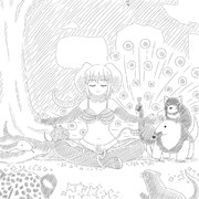 祈るインドゾウさん