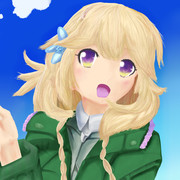 まぶしいほど青い空の真下で