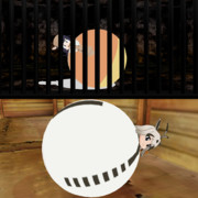 囚われたアルマジロと救出に向かうアラビアオリックス