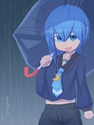 【睦月型ワンドロ】梅雨時の水無月ちゃん