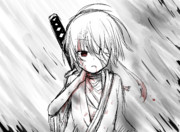 墨絵風みーくん