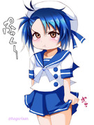 ふくれる福江ちゃんなのです