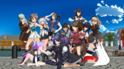 【MMD艦これ】艦娘でＧガンダム後期ED集合写真