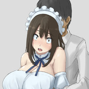 四白眼のメイドさん