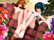 【今日のミクお姉さん】美しい足先を 重ねちゃうの…っ♡