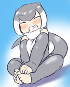 寝る前コツメちゃんおえかき。