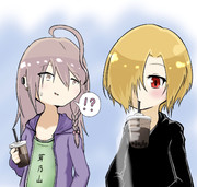 タピオカチャレンジをする小梅ちゃん