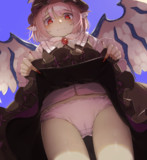 戸惑いながらもパンツ見してれる夜雀ちゃん