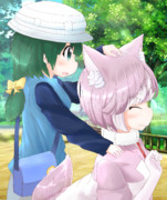 イエイヌちゃんと公園にお散歩