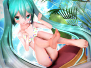 【ちびミクちゃん萌えリンク】ちびミクちゃんの 可愛い足先…っ♡