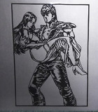 切り絵　北斗の拳