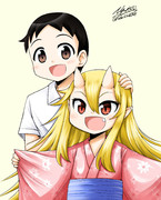 幼少期の鬼嫁ちゃんの絵です。