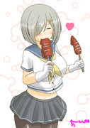 イカ焼き ニコニコ静画 イラスト