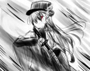 墨絵風りーさん