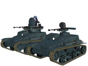 【MMDモデル配布】　九四式軽装甲車無人砲塔　【ガールズ＆パンツァー】